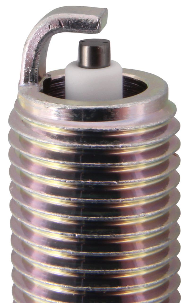 Set of four NGK LKAR7C-9 standard nickel resistor spark plugs stock number 93961 - top close up view