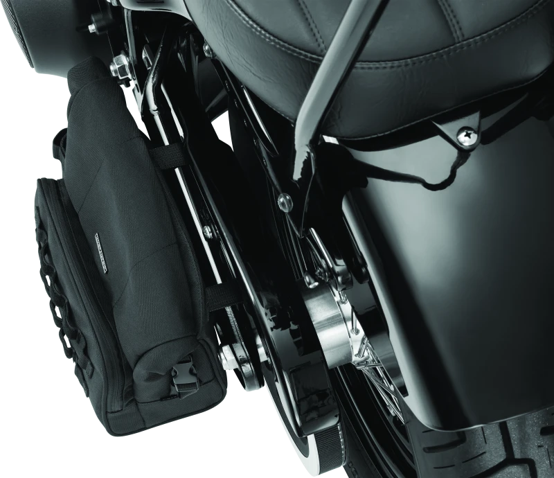 Kuryakyn 5170 universal swingarm bag rear and mounting view