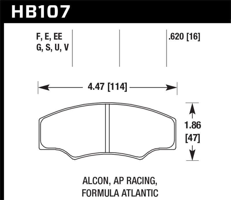 Hawk DTC-70 Brake Pads | HB107U.620