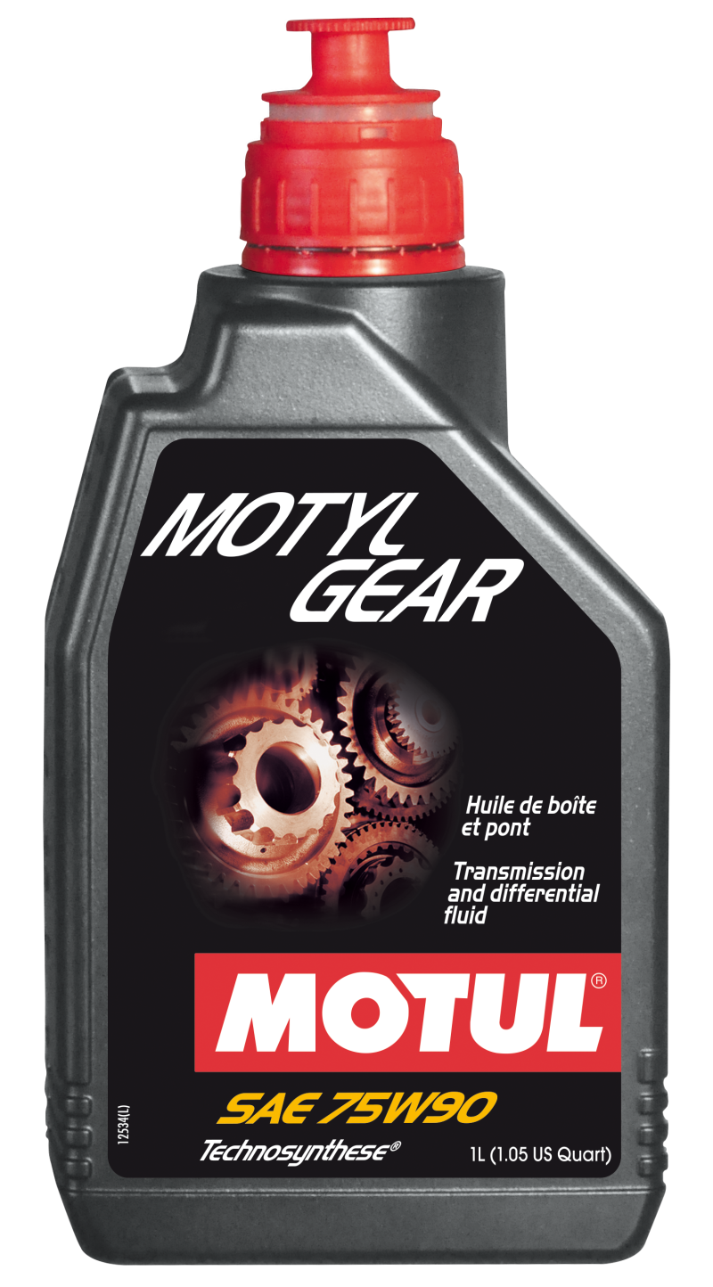 Motul MOTYLGEAR 75W-90 Technosynthese 1L gear oil bottle