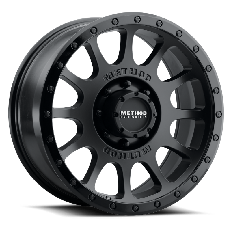 Method 305 NV Double Black 8x170 truck wheel front view