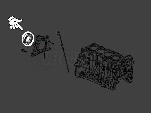 Honda OEM Rear Main Seal B16A B18C B-Series VTEC