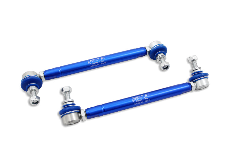 SuperPro 2004 Mazda 3 i Front HD Adjustable End Link Set (10mm Studs 254mm to 305mm) TRC10200