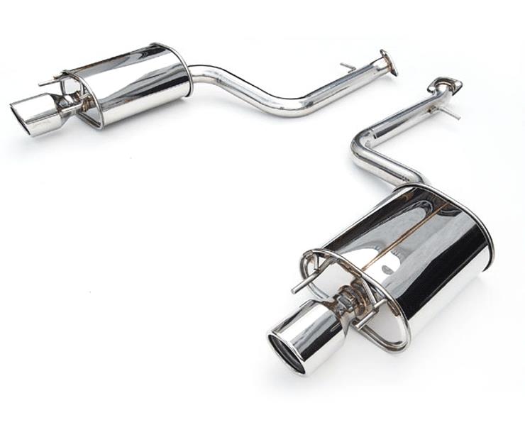 Invidia 08-11 STi Hatch / 11 WRX Hatch Dual Q300 Titanium Tip Cat-back Exhaust