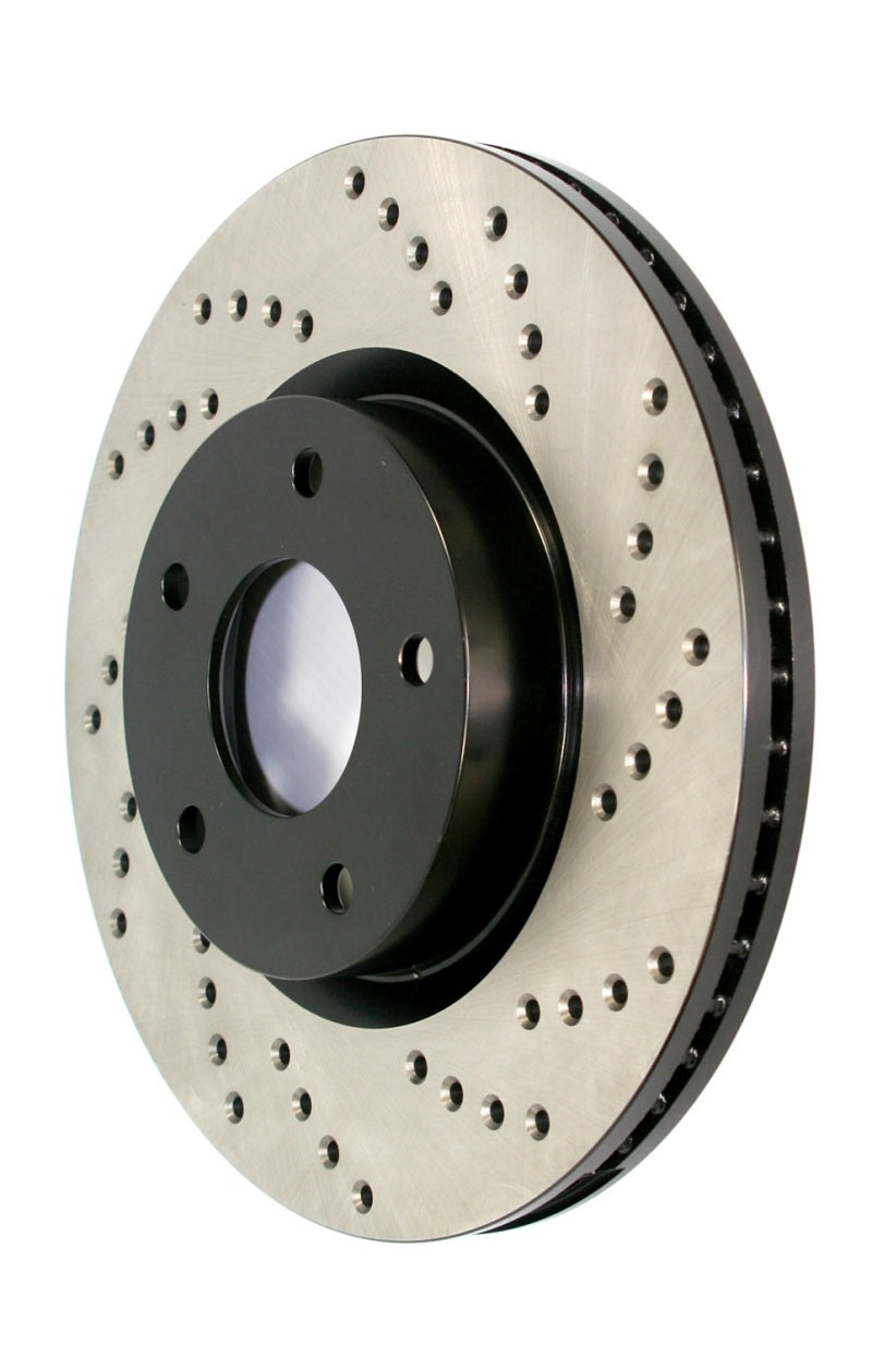 StopTech 13-15 BMW 335i Drilled Front Right Sport Brake Rotor