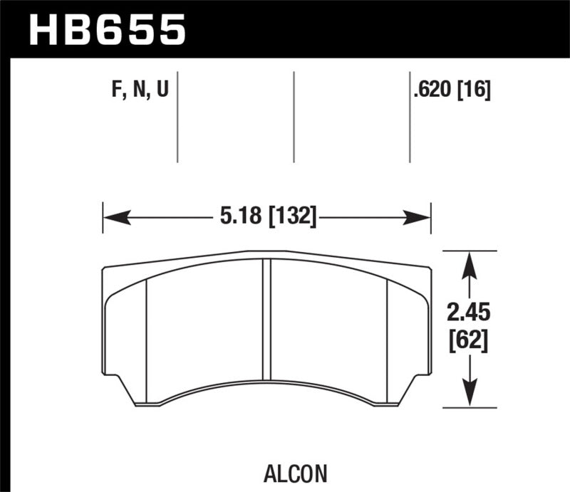 Hawk HPS Brake Pads | HB655F.620