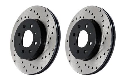 Stoptech Rear Brakes Package - Drilled Rotor, Pads, and Lines 979.40030R