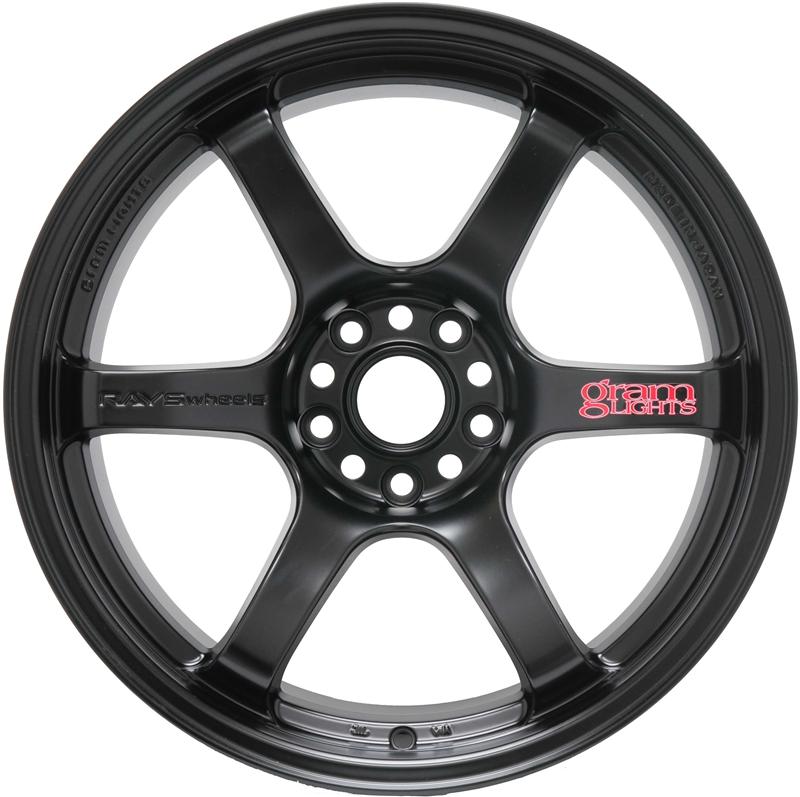 Gram Lights 57DR 18x10.5 +22 5x114.3 Semi Gloss Black Wheel