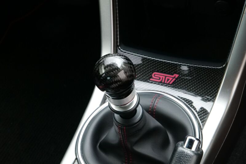 HKS 51999-AF001 carbon shift knob Subaru WRX Sti Interior View
