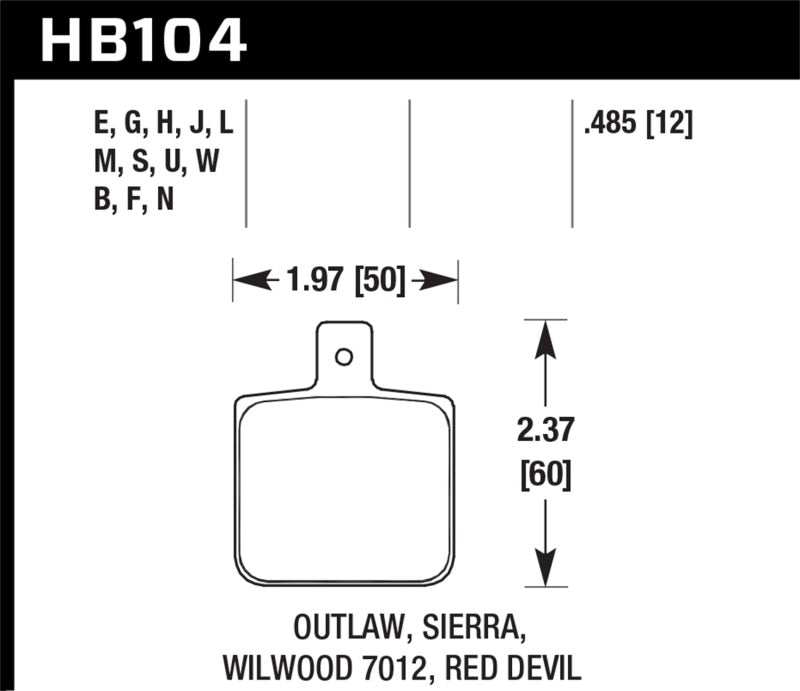 Hawk HP+ Street Brake Pads | HB104N.485