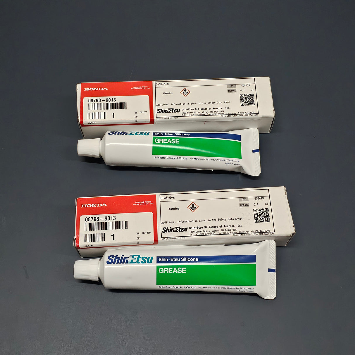 OEM Honda Shin-Etsu Silicone Grease 2-Pack 08798-9013 Tubes
