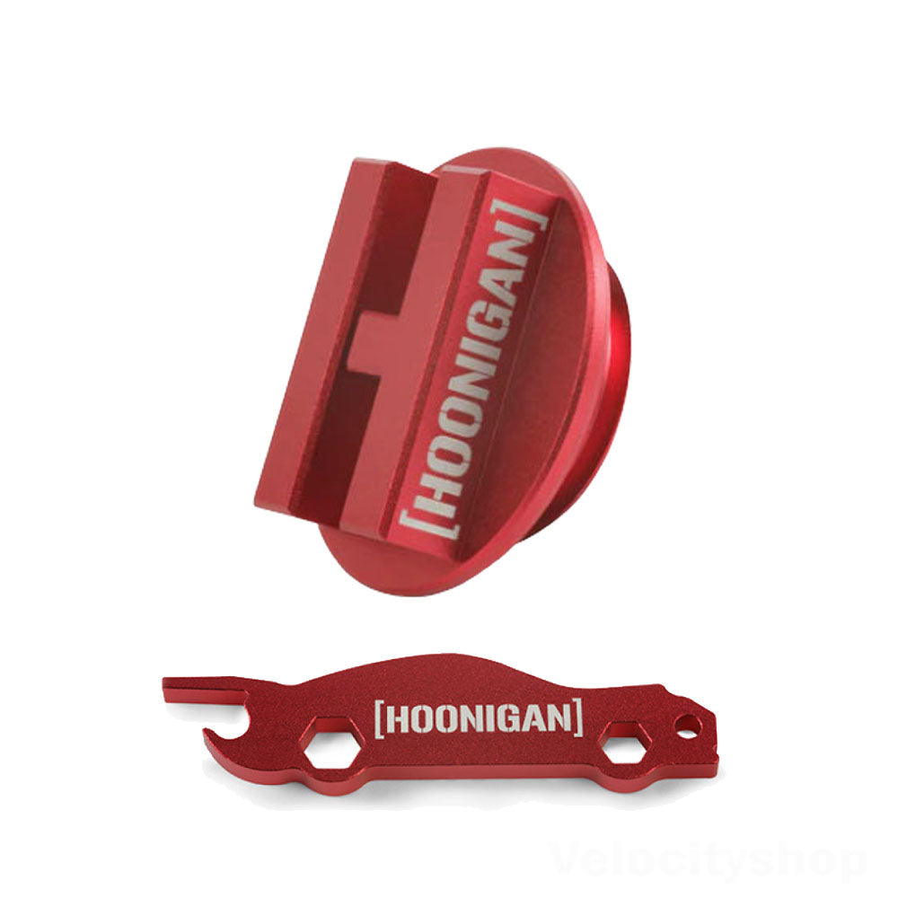 Mishimoto Subaru Engine Hoonigan Oil Filler Cap Red and Bottle Opener