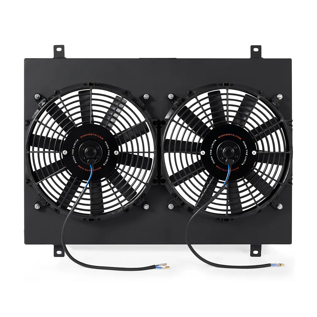 Mishimoto Performance Aluminum Radiator Fan Shroud Kit Black for Ford Mustang 1979-1993