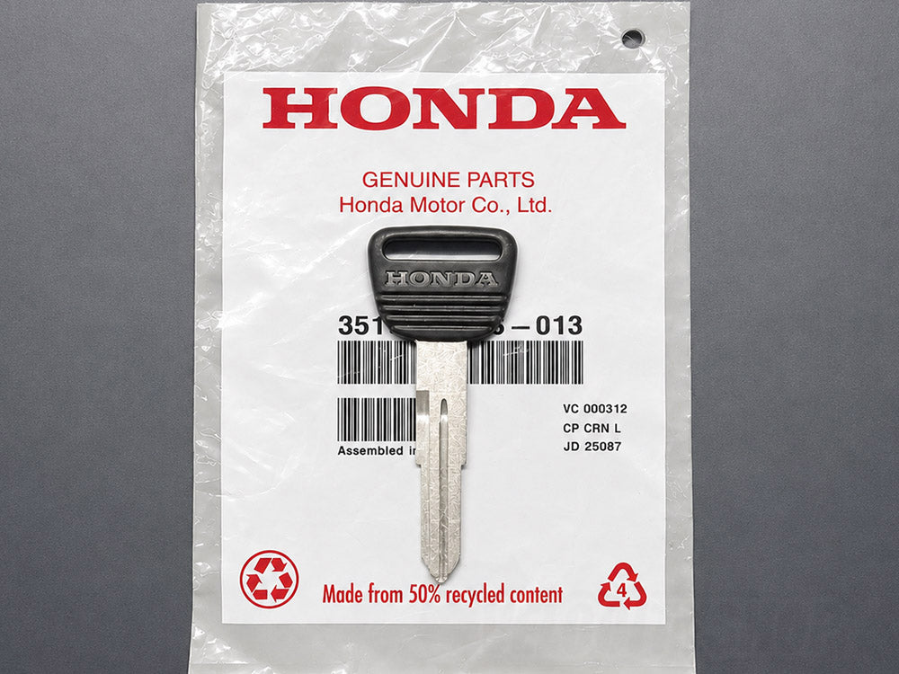 Genuine OEM Honda 90s blank key for Civic CRX and del Sol
