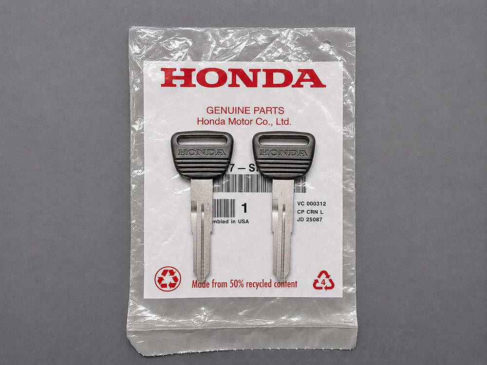 Genuine OEM Honda 90s blank key set for Civic CRX and del Sol