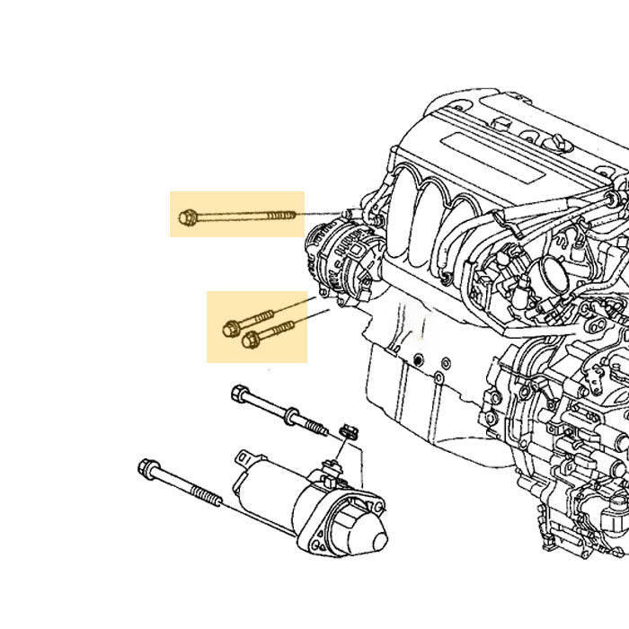 Genuine Honda/Acura alternator mounting bolts K-series RSX Civic Si CR-V