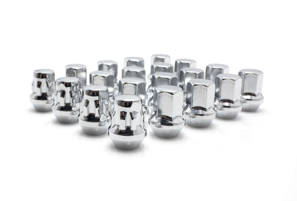 Rays M12x1.25 5 holes 16pcs nut, 4pcs Lock nut, 1 adapter & 1 lock nut key - Chrome