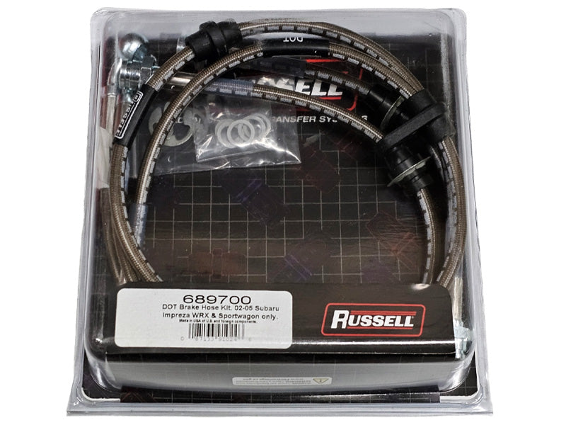 Russell Stainless Brake Lines 02-06 Impreza Wrx (exclude Sti)