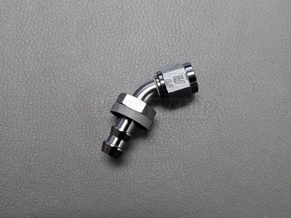 Hose End Twist Lok 45 Deg -6 Blk ANodized