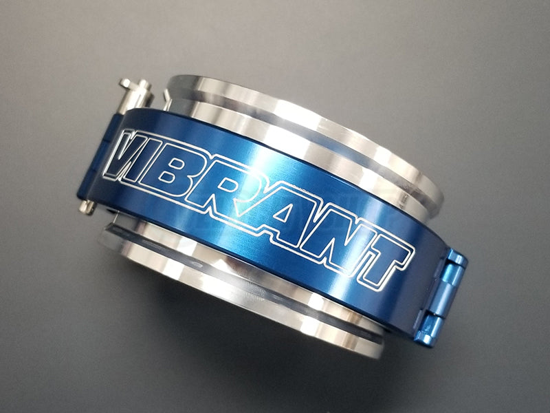 Vibrant 12517B blue intercooler pipe clamp 3.5 inch aluminum