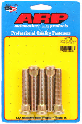 ARP M12x1.50 wheel stud kit – heat-treated 8740 chromoly, 5 studs per wheel, GM late model