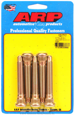 ARP 03-06 Evo 8/9 Heat Treated 8740 Chromoly Steel Extended Wheel Stud Kit (5 Studs/One Wheel)