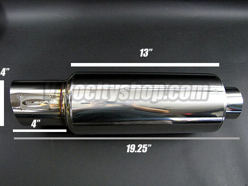 Blox Universal Stainless Steel Street Muffler 60.5mm / 2.5 inch