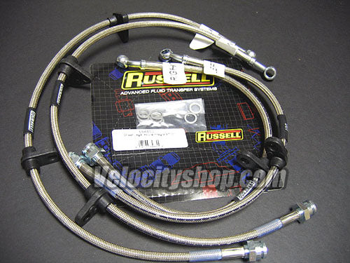 Russell Edelbrock Stainless Brake Lines 97-01 Integra Type R