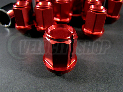 Project Kics Leggdura Racing Lug Nuts Red 12 x 1.25 Nissan Infiniti Subaru