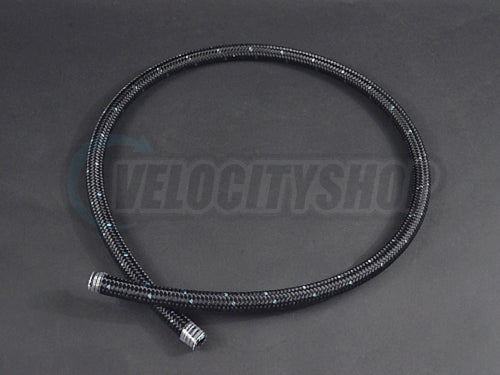 Russell ProClassic -6 AN Nylon Fiber Braided Black Hose 3 Feet Length