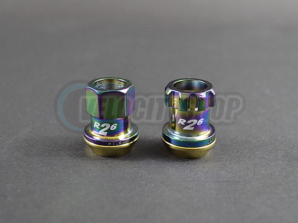 Project Kics R26 Racing Composite Lug Nuts Neo Chro 12 x 1.5mm - 20 pcs