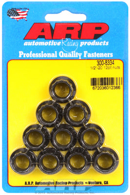 ARP 1/2in -20 12pt Nut Kit (Pack of 10)