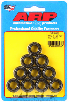 ARP 12mm x 1.25 16mm Socket 12pt Nut Kit (10 pack)