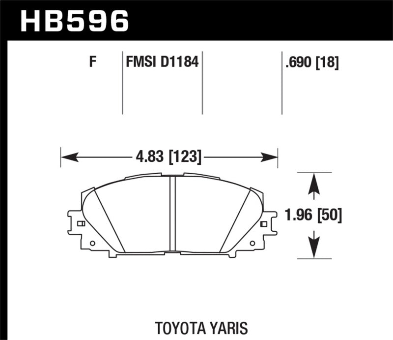 Hawk HPS 5.0 Front Brake Pads | HB596B.690
