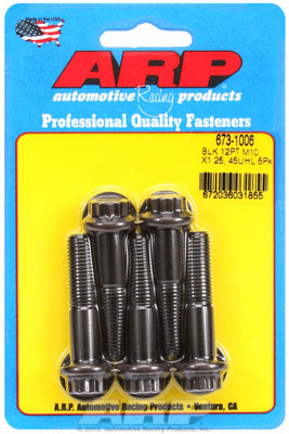 ARP M10 x 1.25 x 45 12pt Black Oxide Bolts (5/pkg)
