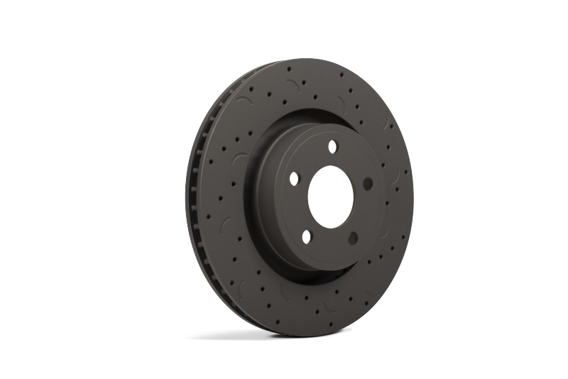Hawk Talon 2005 Saab 9-2X Aero Drilled and Slotted Front Brake Rotor Set | HTC5339