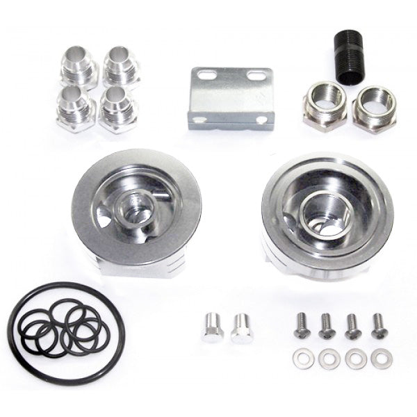 Blox Remote Oil Filter Relocation Kit - Polished