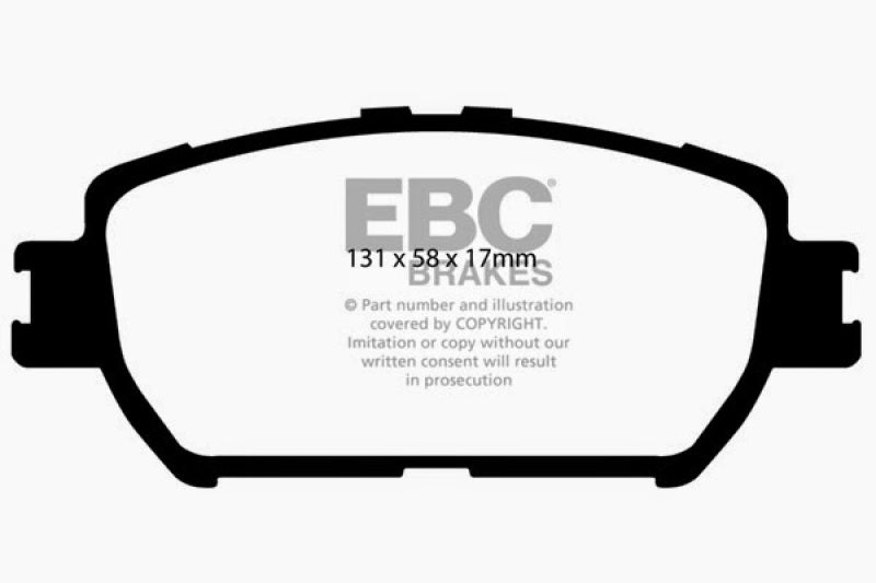 EBC 06-07 Lexus GS300 3.0 Yellowstuff Front Brake Pads