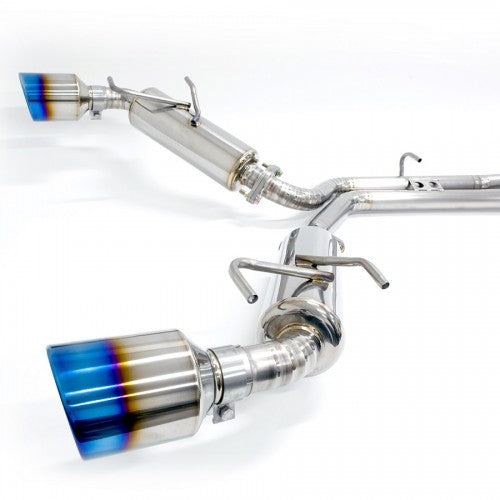 Blox EXHAUST SYSTEM CAT-BACK TRUE-DUAL DESIGN 2013+ Toyota 86; Subaru BRZ FA20 Grade 1 Titanium