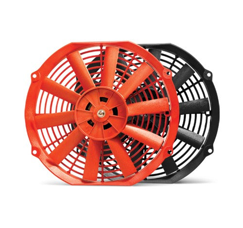 Blox ELECTRIC FANS 10" RED SLIM FAN 10" Electric Slim Fan - Red Universal