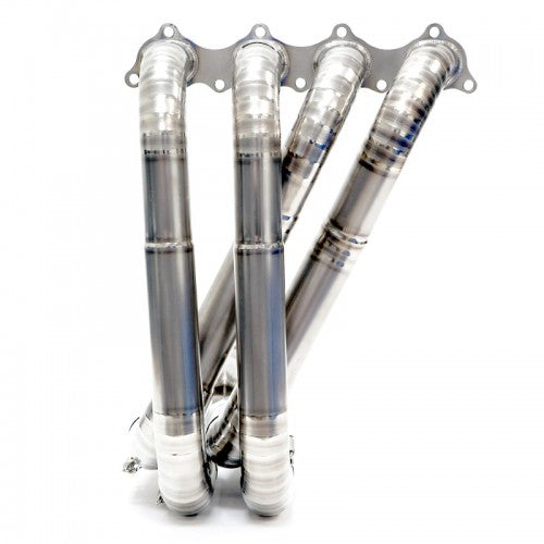 Blox EXHAUST HEADERS HIGH FLO STEPPED TUBING Honda B-Series Hi-Flo 4-2-2-1 Tri-Y Exhaust Header - Titanium Grade 1 Titanium