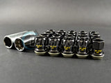 Project Kics R26 Racing Composite Lug Nuts Black Chrome 12 x 1.5mm (20 pcs)