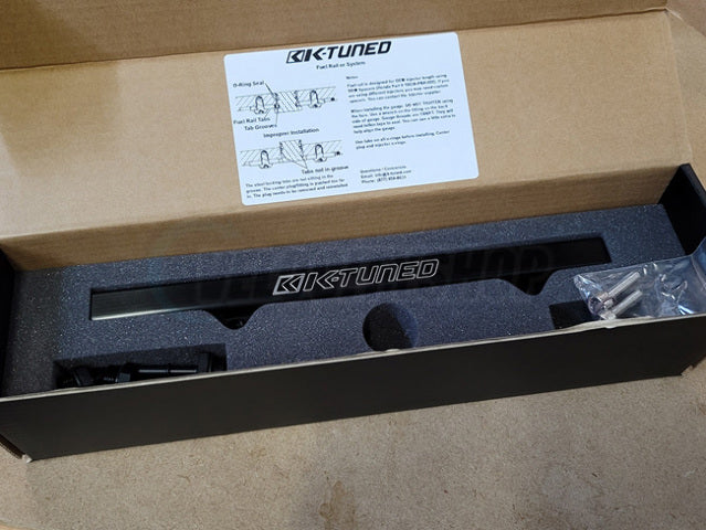 K-Tuned K-Series Car Fuel Rail Black EP3 DC5 | Civic Si 06-15 | TSX 04-08