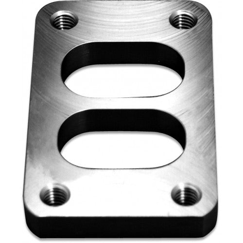Blox PERFORMANCE DIY INLET FLANGE T3 DIVIDED T3 Inlet Flange - Divided 1018 Mild steel