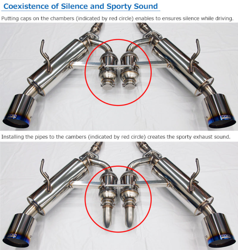 HKS 2017 Infiniti Q60 (RWD) Dual Hi-Power Titanium Tip Catback Exhaust | 31014-KN001