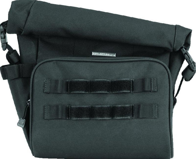 Kuryakyn 5170 Hoodrat universal black motorcycle swingarm bag