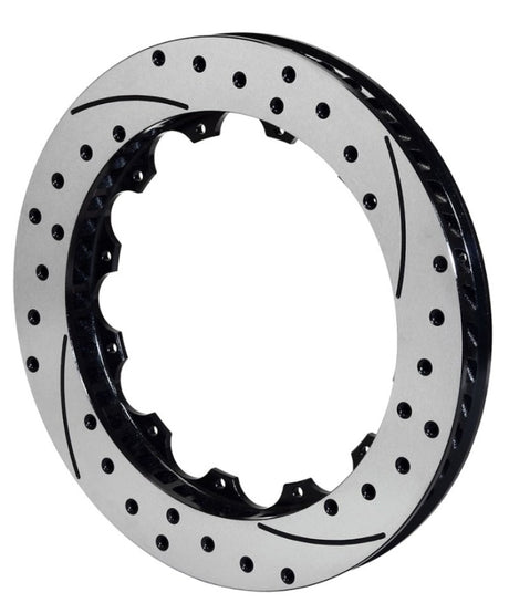 Wilwood 160-14636-BK SRP drilled slotted 15 x 1.25 left hand brake rotor ring