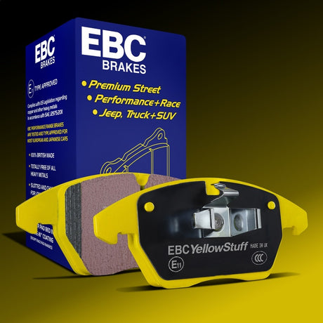 EBC Yellowstuff performance front brake pad set DP41888R unmounted view