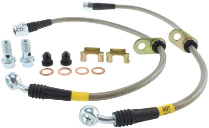 Stoptech Rear Brakes Package - Drilled Rotor, Pads, and Lines 979.40030R