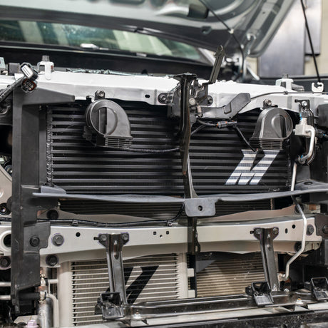 Mishimoto black intercooler kit installed on 2024 Toyota Tacoma 2.4L Turbo
